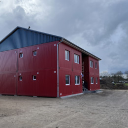 Wohncontaineranlage Außenansicht 1