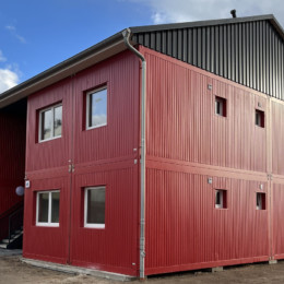 Wohncontaineranlage Außenansicht 3