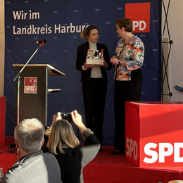 Svenja Stadler und Klara Geywitz auf dem SPD Neujahrsempfang